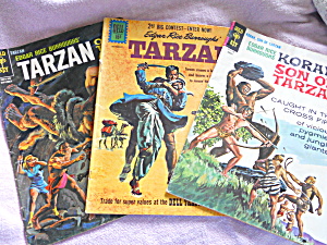 Tarzan Comics Set Of 3 1961-67
