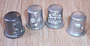 4 Decorative Thimbles Cast Aluminum